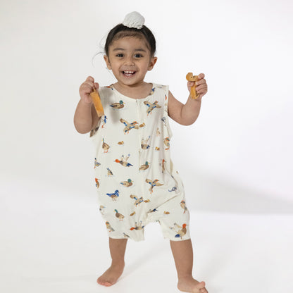 Ducks - Sleeveless Shortie Romper - Persnickety Shop