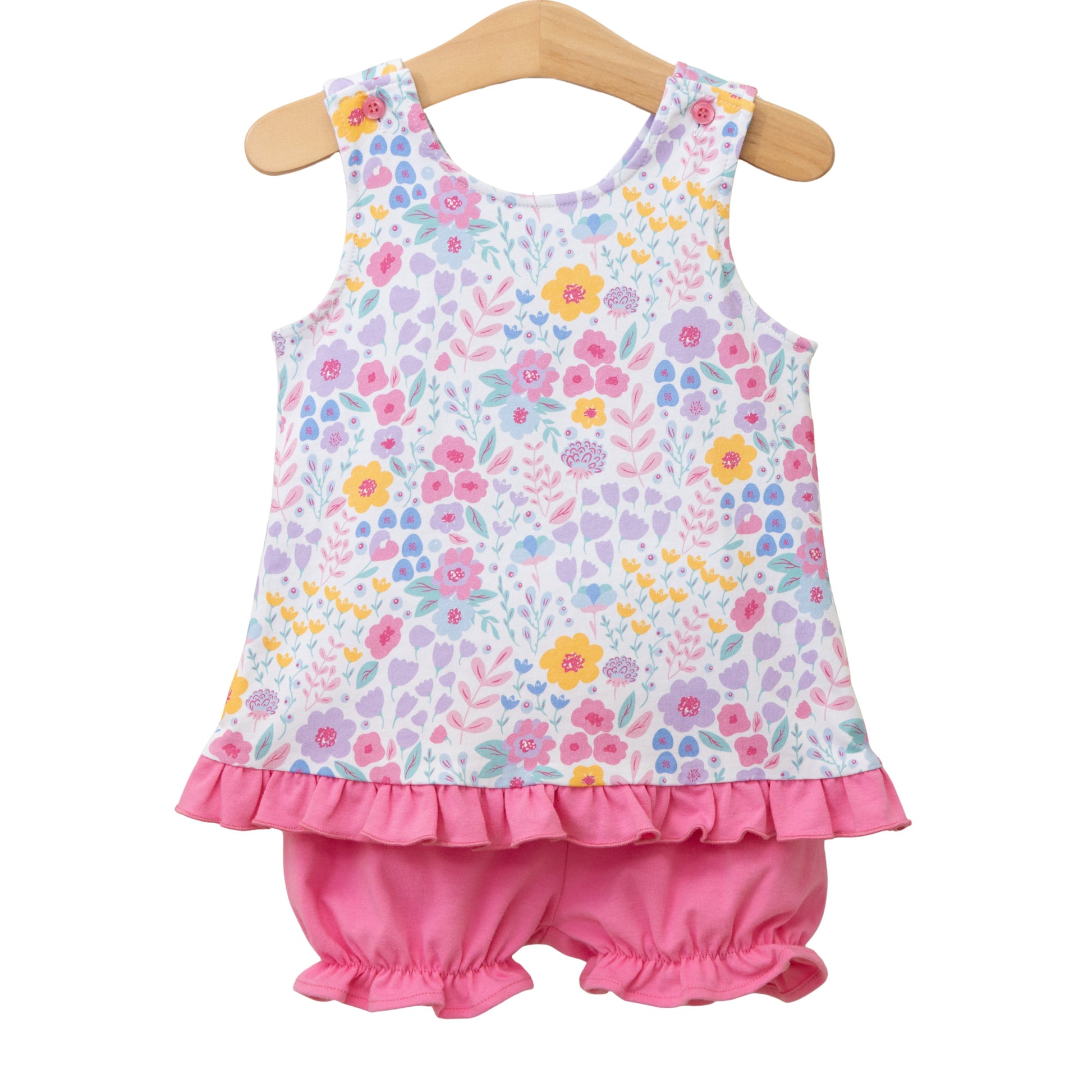 Jellybean Poppies and Petals Swing Back Bloomer Set - Persnickety Shop