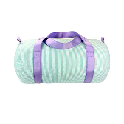 Oh! Mint Mermaid Seersucker Duffel & Traveler - Persnickety Shop