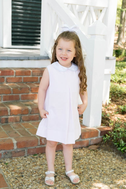 Lullaby Set - Caroline Dress Simply Pink Seersucker, Blue Seersucker - Persnickety Shop