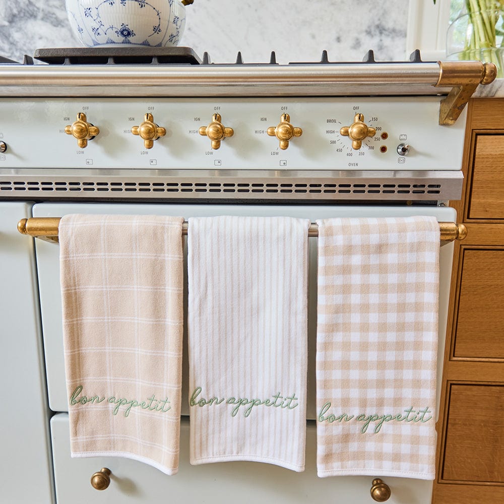 Kitchen Towel/ Embroidery:  Bon Appetite - Persnickety Shop