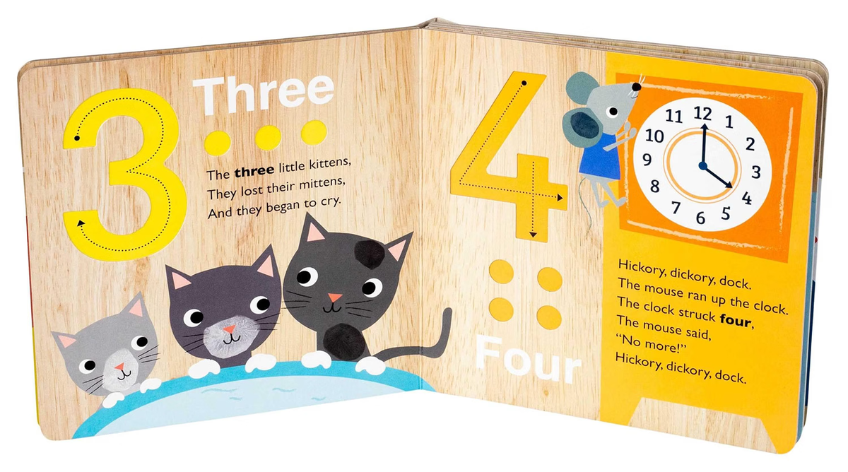 Touch and Trace: 1, 2, 3 Count with Me (Board Book for Babies and Toddlers 0-2 years old) (Touch and Trace Nursery Rhymes)