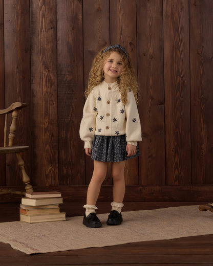 Rylee + Cru TULIP CARDIGAN MIDNIGHT DAISY
