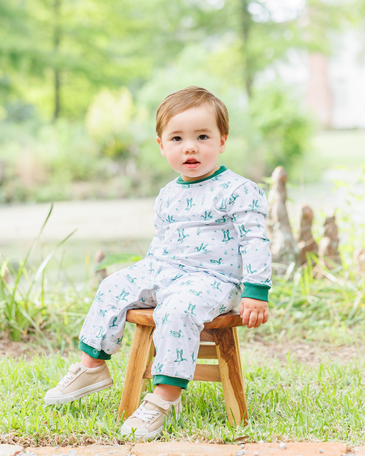 Jellybean by smock candy Marsh Mallards Thomas Romper