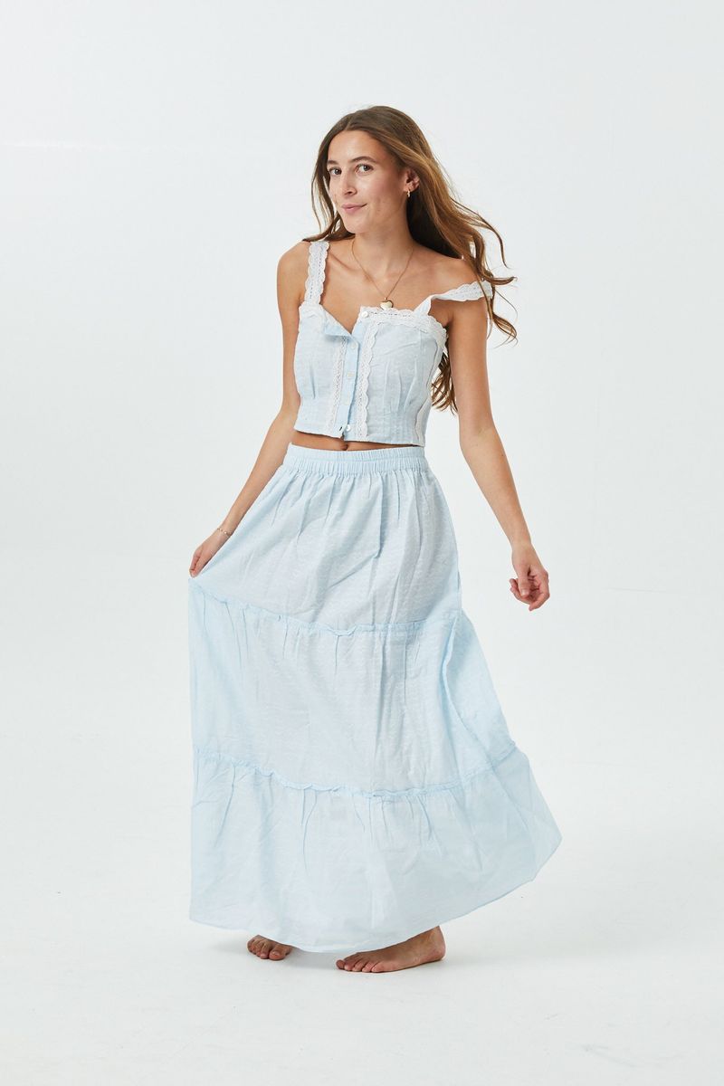 Skylar Pastel Blue Heart Tank Top - Persnickety Shop