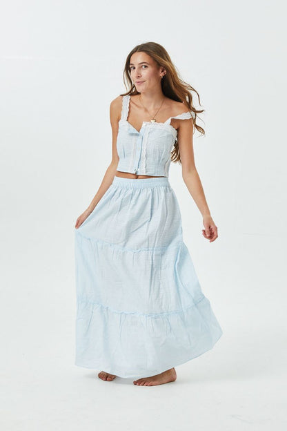 Skylar Pastel Blue Heart Tank Top - Persnickety Shop