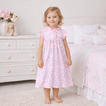 Magnolia Baby Enchanted Unicorns Flutters  Play Dress/ Nightgown - Persnickety Shop
