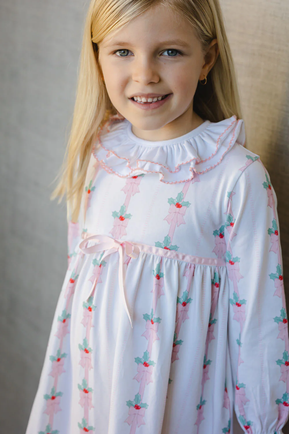 Sal & Pimenta Pink Mistletoe Nightgown - Persnickety Shop