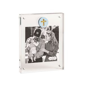 Blue Cross Medallion Acrylic Frame - Persnickety Shop