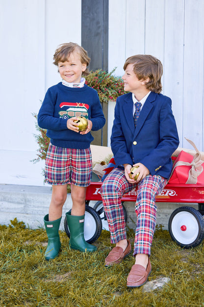 Little English Classic Wool Blazer - Navy