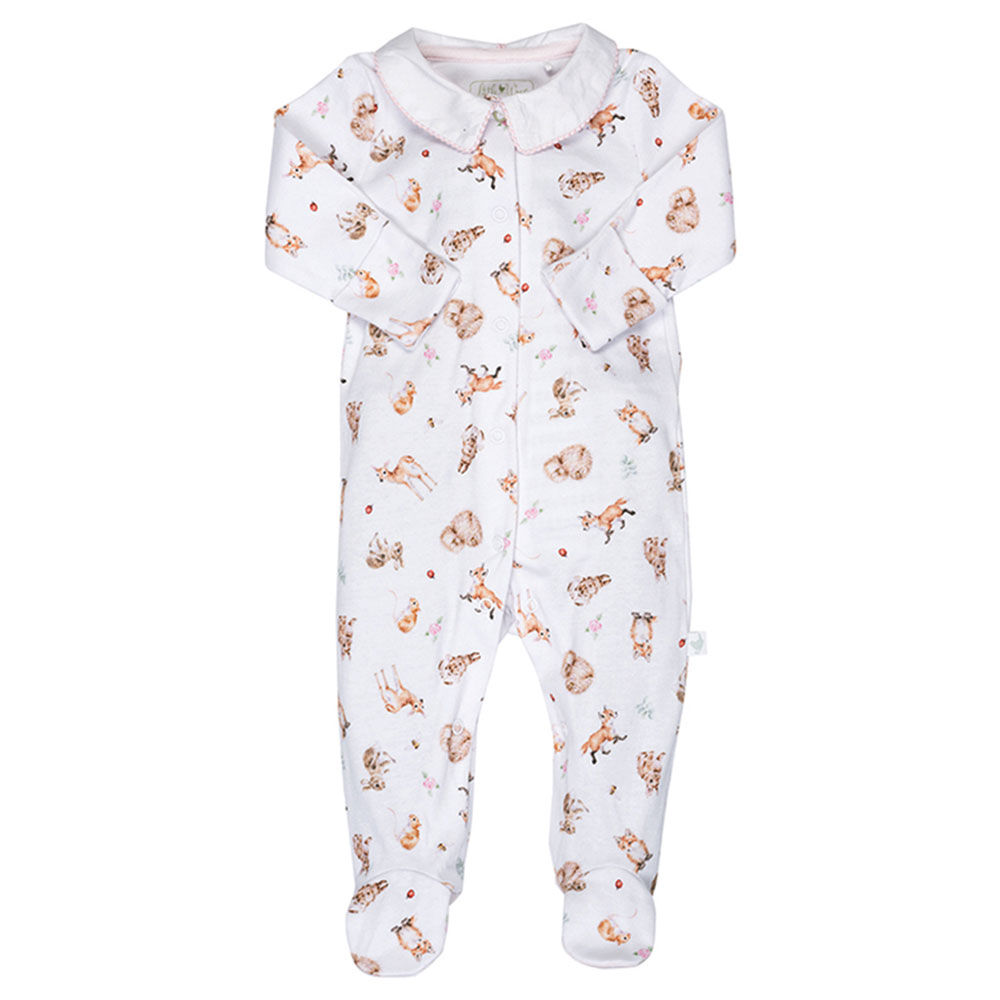 WRENDALE DESIGNS PATTERNED BABY FOOTIE - Persnickety Shop