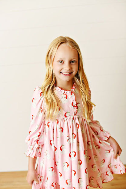Swoon – Pink Santa Butterknit Playdress Dress - Persnickety Shop