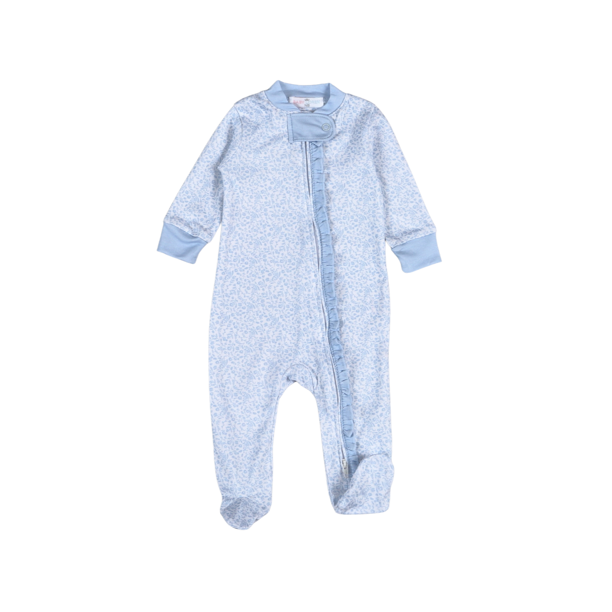 Baby Loren Ivy Floral Zipper Footie - Persnickety Shop