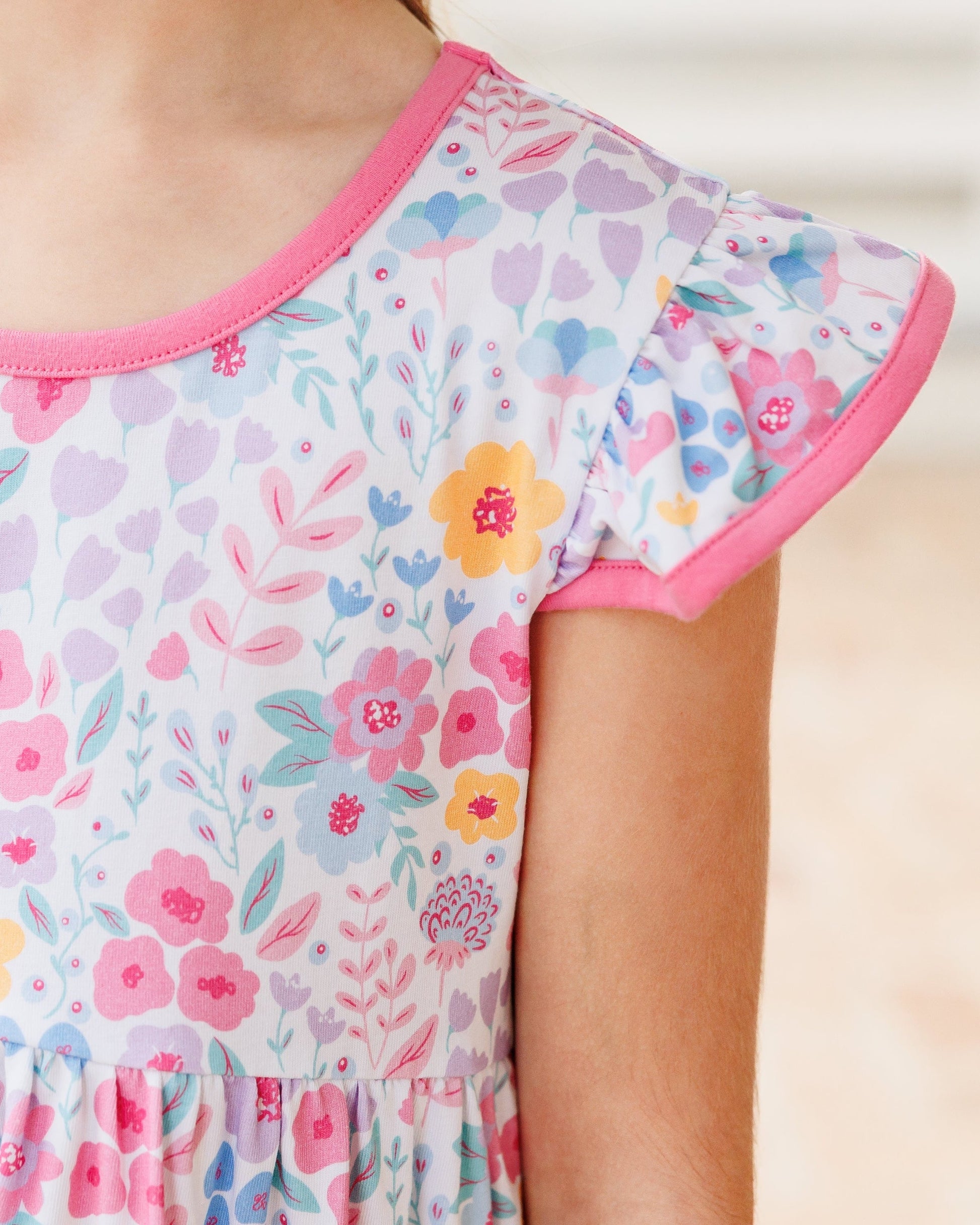Jellybean Poppies and Petals Pocket Dres - Persnickety Shop