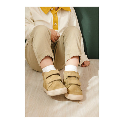 L'Amour SHOES  | BOYS OTIS MID-TOP DOUBLE VELCRO LEATHER SNEAKER