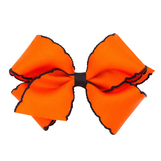 Wee Ones Medium Moonstitch Grosgrain Hair Bow Orange with Black Contrasting Wrap Red/White (Copy) (Copy) (Copy) (Copy) - Persnickety Shop