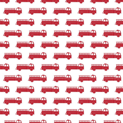 Lila and Hayes PRE-ORDER PARKER ZIPPER PAJAMA - FIRE TRUCK RED - Persnickety Shop