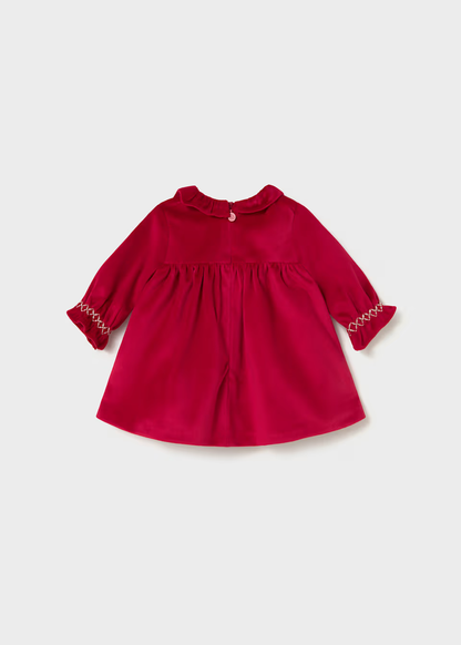 Mayoral Baby Girl Red Velvet Christmas Dress