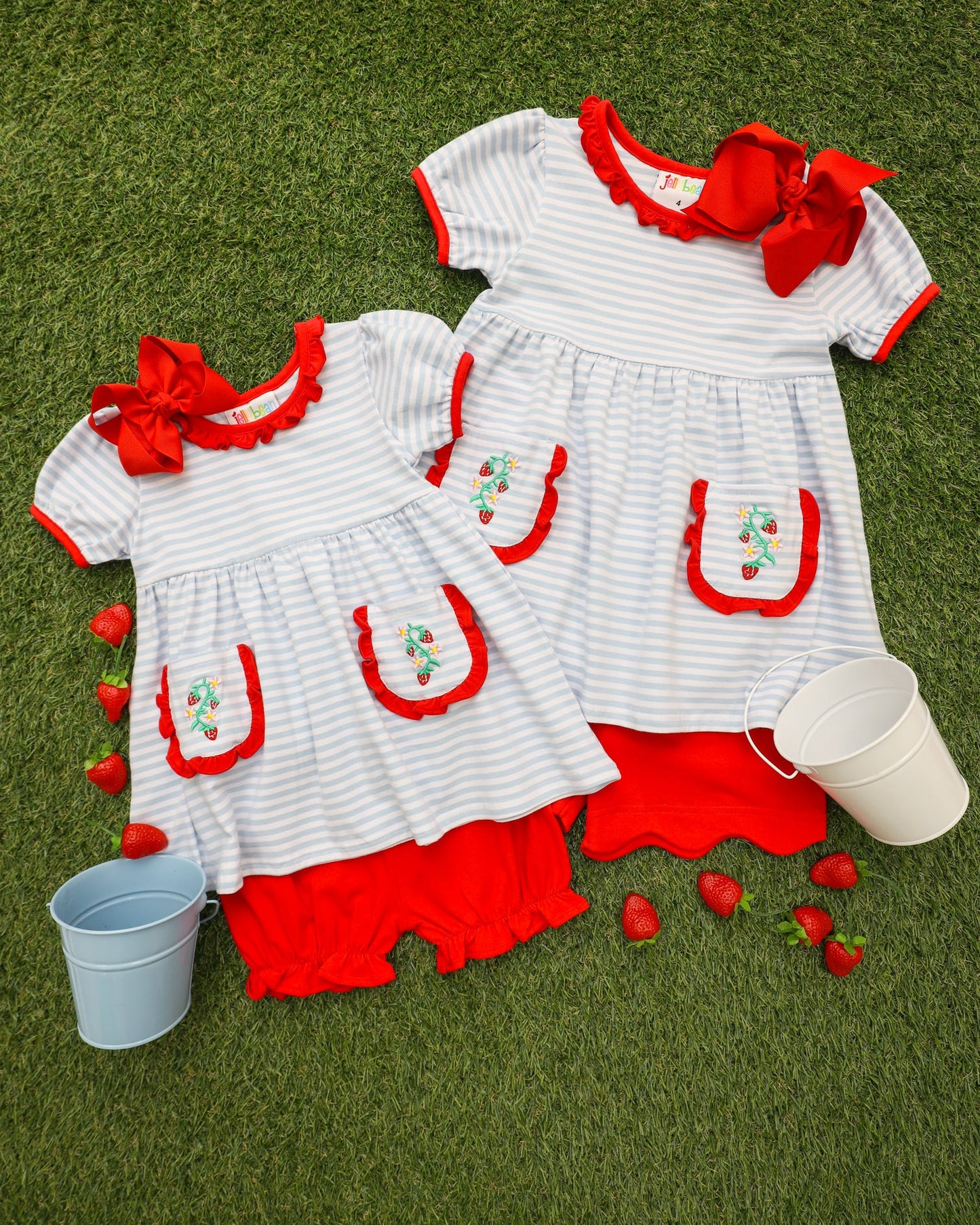 So Berry Sweet Scallop Short Sett  by Jellybean by Smock Candy - Persnickety Shop