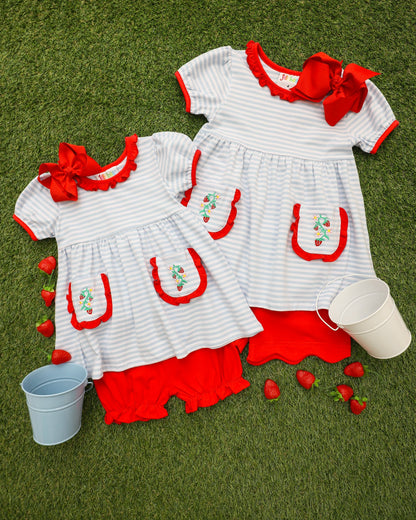 So Berry Sweet Scallop Short Sett  by Jellybean by Smock Candy - Persnickety Shop
