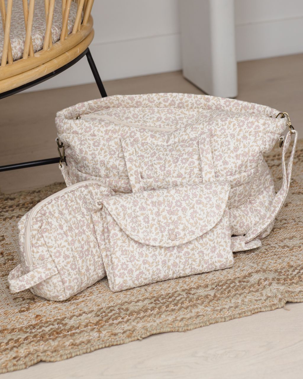 Diaper Bag + Changing Mat || Wildflower Woven - Persnickety Shop