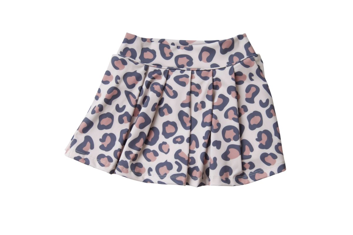 Reagan Pleated Skort–Leopard - Persnickety Shop