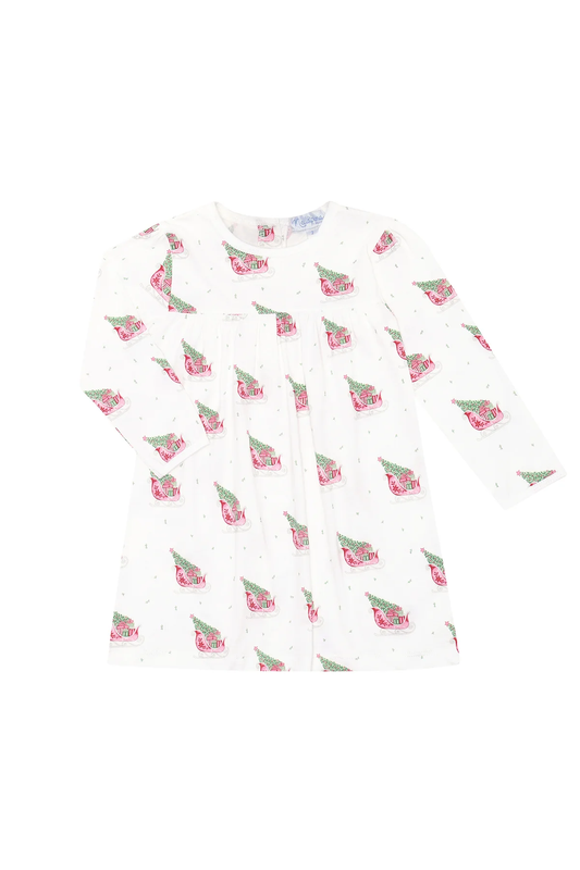 Nellapima Red Merry Sleighs Playtime Dress - Persnickety Shop