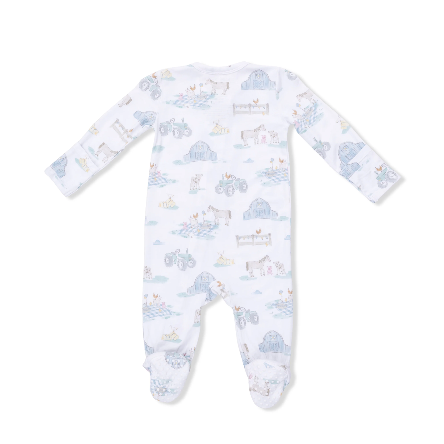 Farm Animal Party - 2 Way Zipper Footie - Persnickety Shop