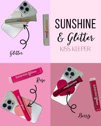 Sunshine & Glitter Kiss Keeper in Rose - Persnickety Shop