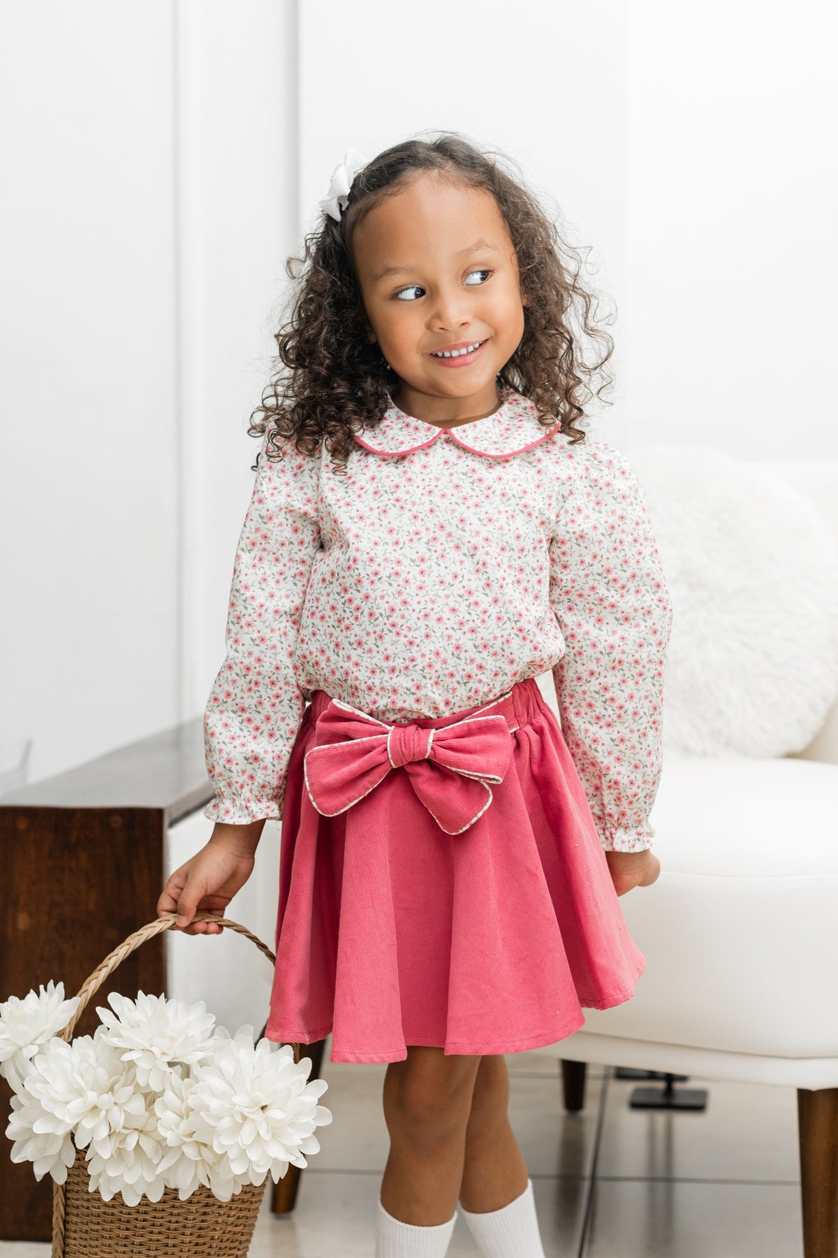 ZUCCINI TINY ROSES LAURIE SKIRT SET