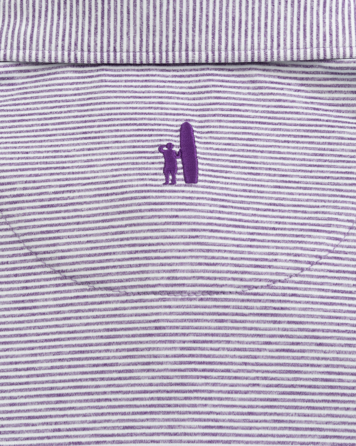 Johnnie-O Clemson Lyndonn Jr. Striped Purple Jersey Performance Polo