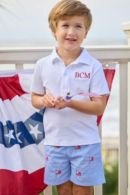 Short Sleeve Polo - White - Persnickety Shop