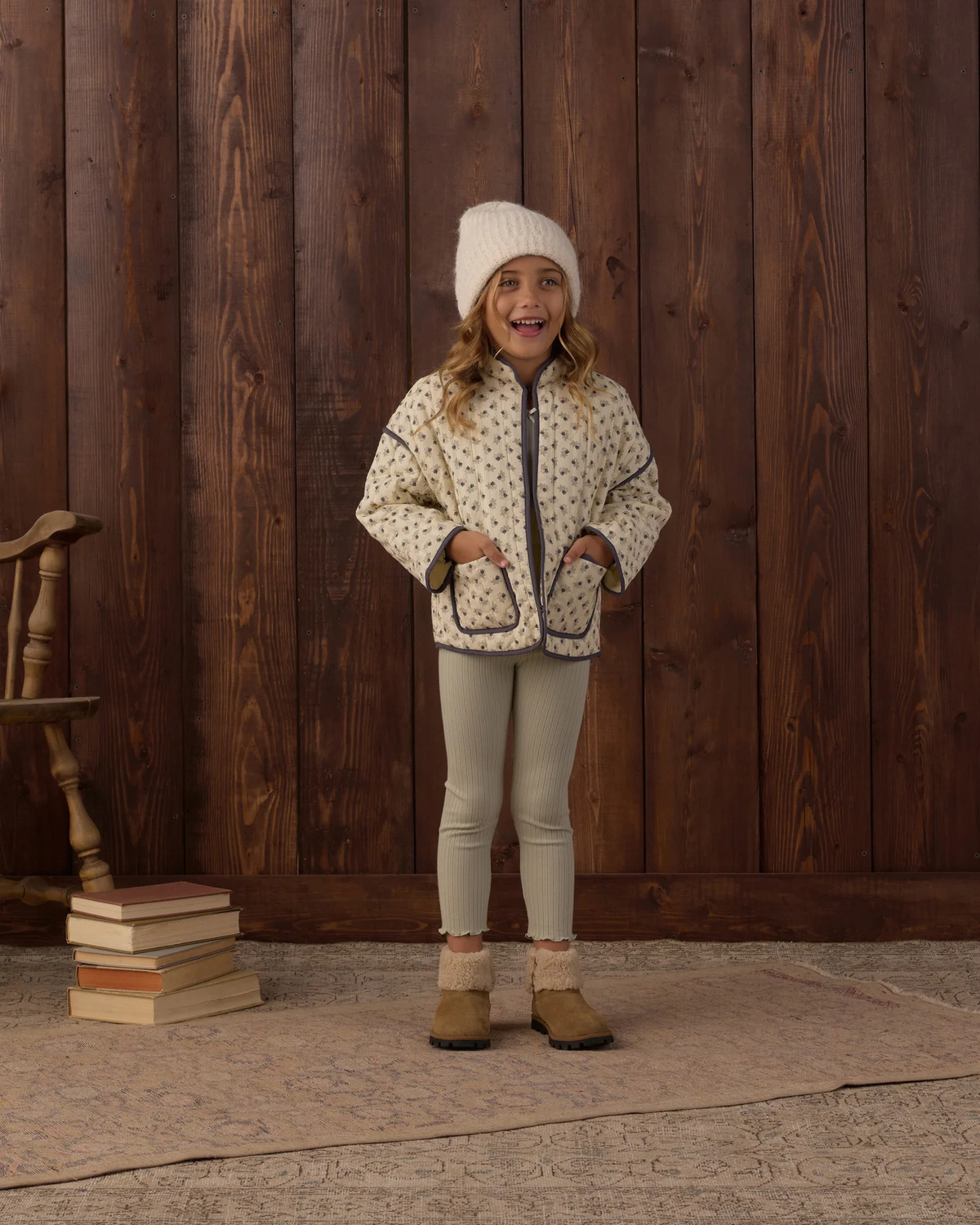 RYLEE + CRU QUILTED JACKET VINTAGE FLEUR