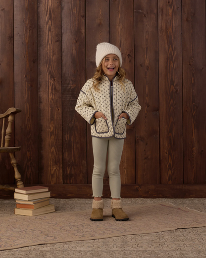 RYLEE + CRU QUILTED JACKET VINTAGE FLEUR