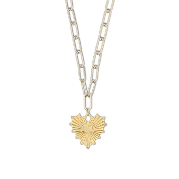 Jumbo Heart of Gold Necklace - Persnickety Shop