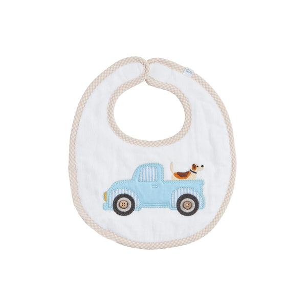 TRUCK APPLIQUE TERRY BIB