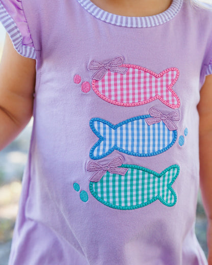 Jellybean Girl One Fish Two Fish Flutter Bubble - Persnickety Shop