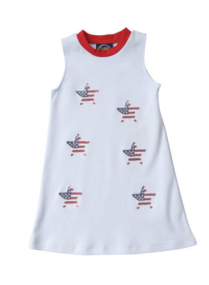 Sparkle Stars Applique Tank Dress - Persnickety Shop