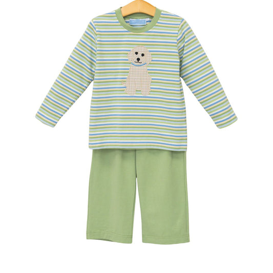 Trotter Street Kids Boy Puppy Pant Set