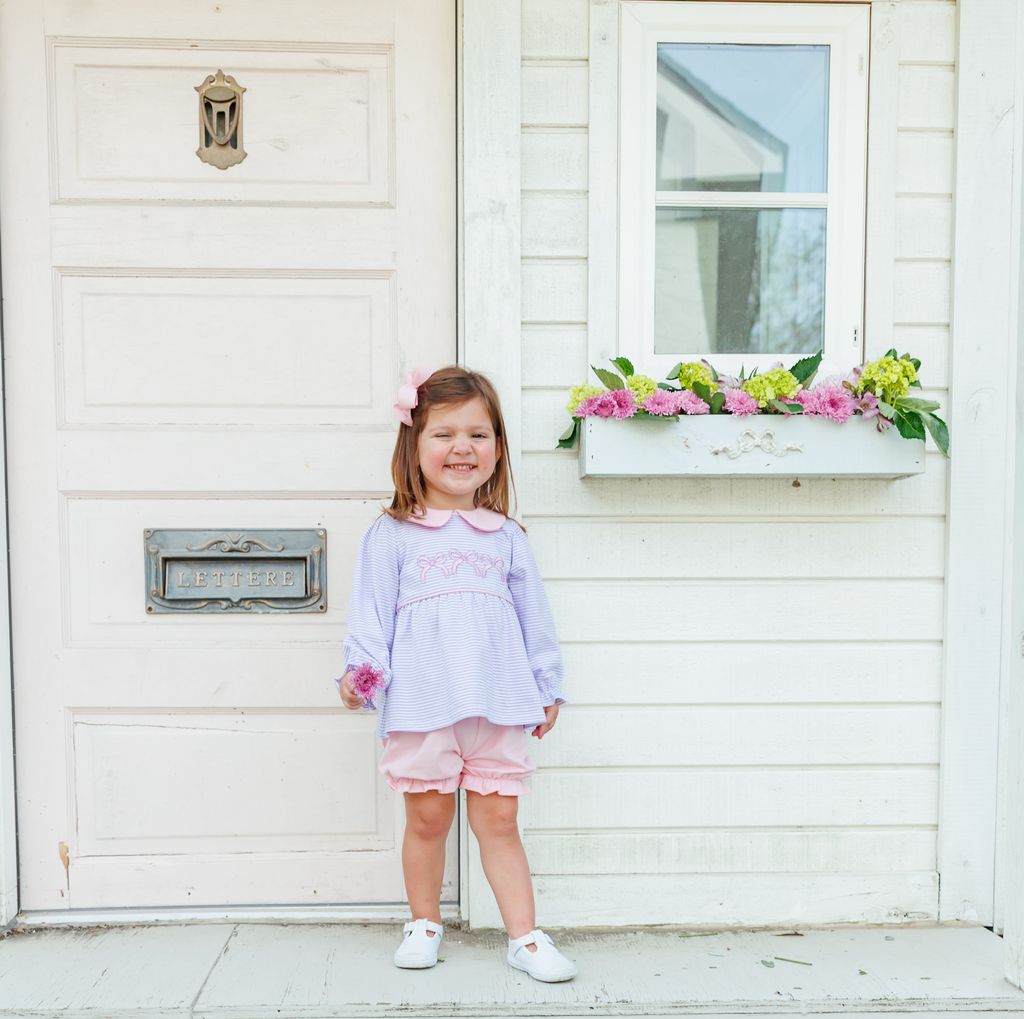 Trotter Street Kids Bows Bloomer Set