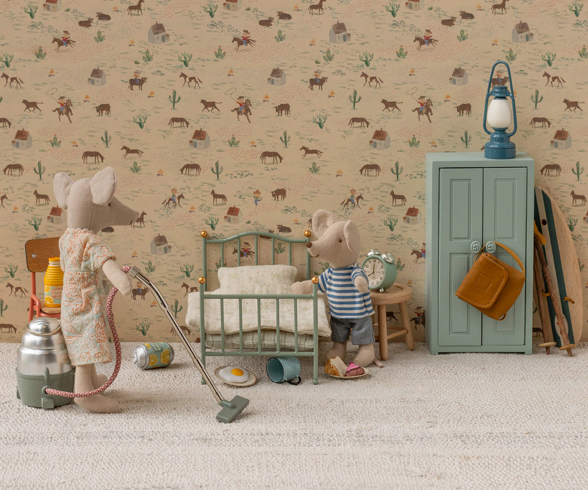 Maileg Vintage single bed, Mouse - Mint - Persnickety Shop