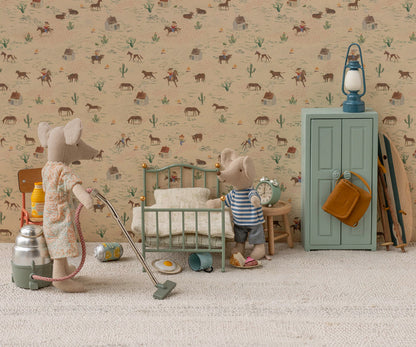 Maileg Vintage single bed, Mouse - Mint - Persnickety Shop