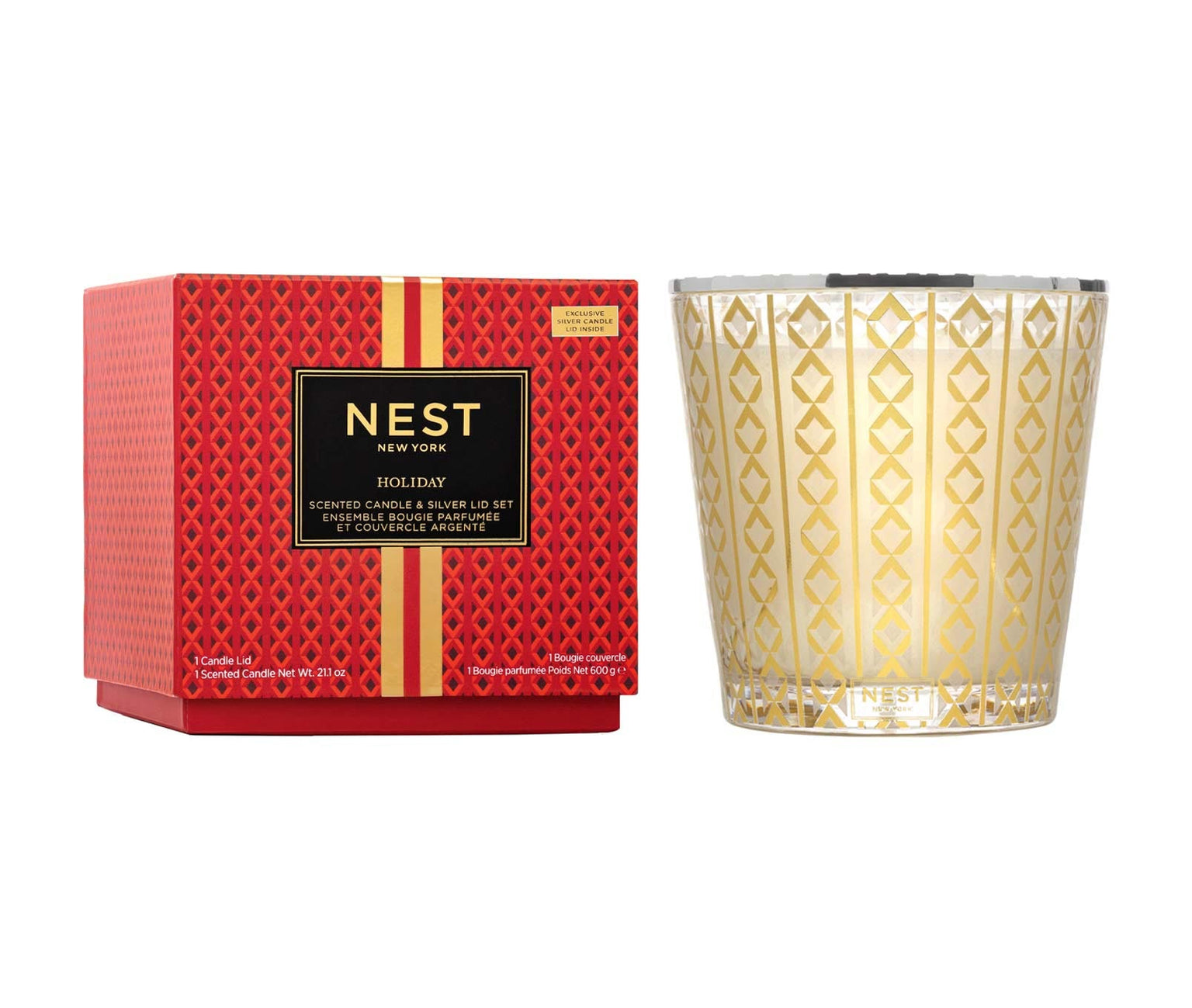 Holiday 3-Wick Candle & Silver Lid Set - Persnickety Shop