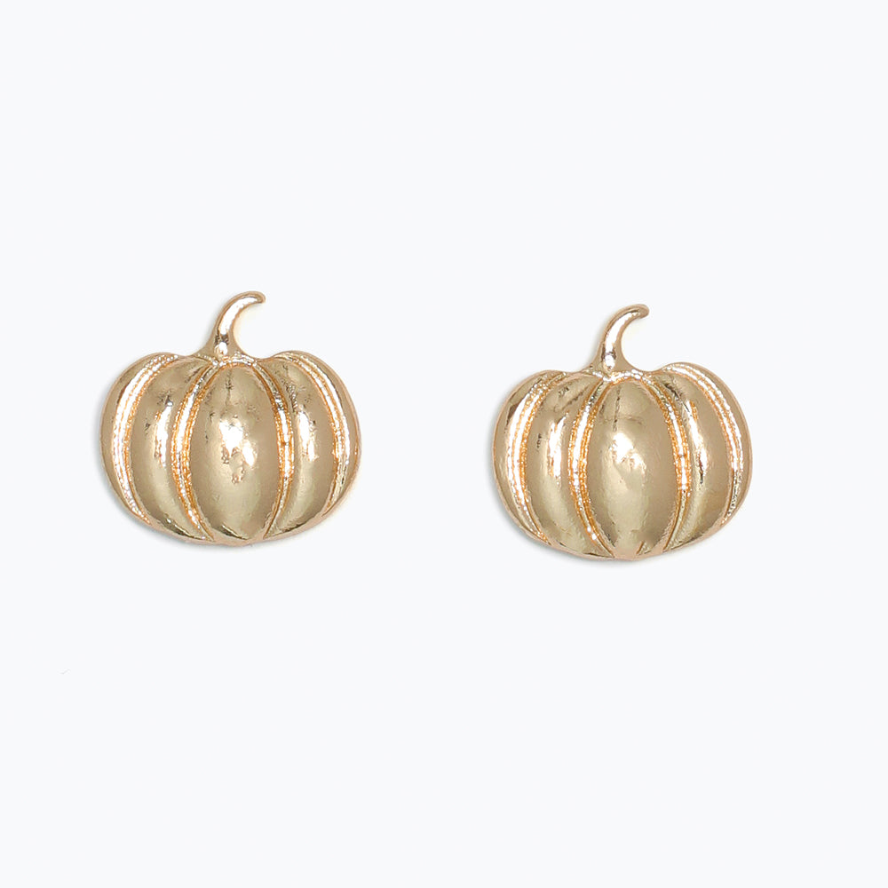 Earrings-Gold Pumpkins