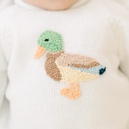 Magnolia Baby Mallard Moments Pullover Sweater - Persnickety Shop