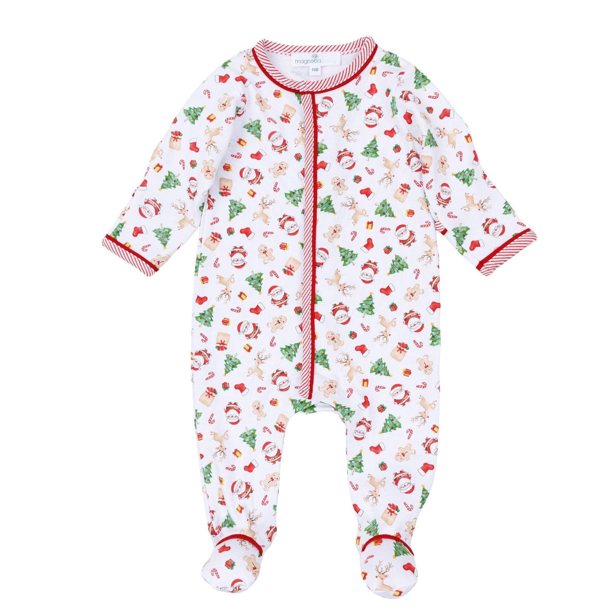 Magnolia Baby | Christmas Magic Print Playsuit NO FEET - Persnickety Shop
