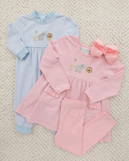 Jellybean by Smock Candy Zoo Crew Ruffle Pocket Pants Set - Persnickety Shop