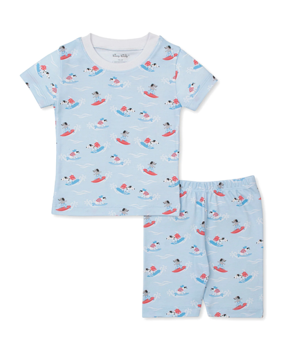 Kissy Kissy PJs  Beach Pups- SHORT SLEEVE - Persnickety Shop