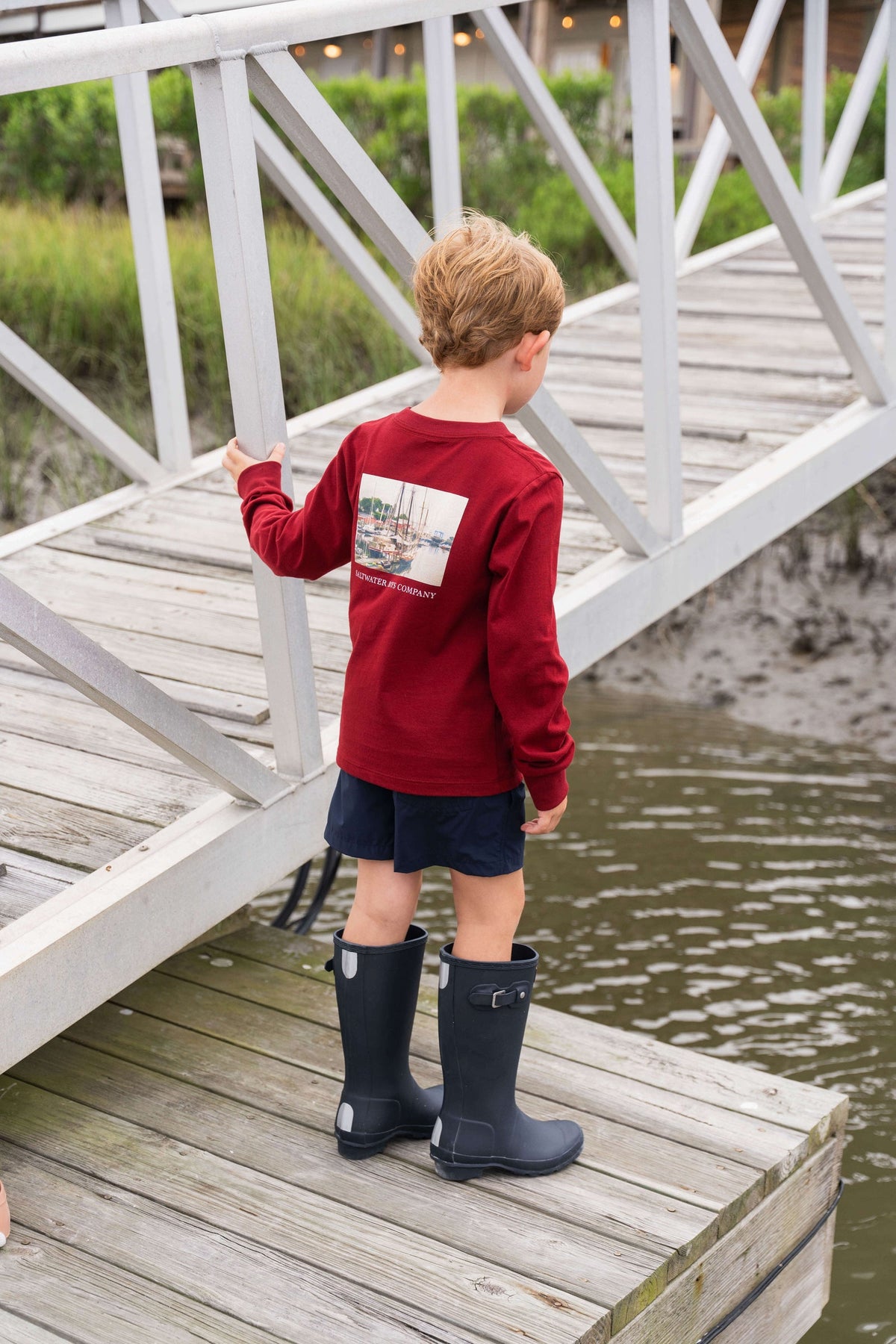 SALTWATER BOYS CO. INLET BOYS PERFORMANCE SHORT KHAKI