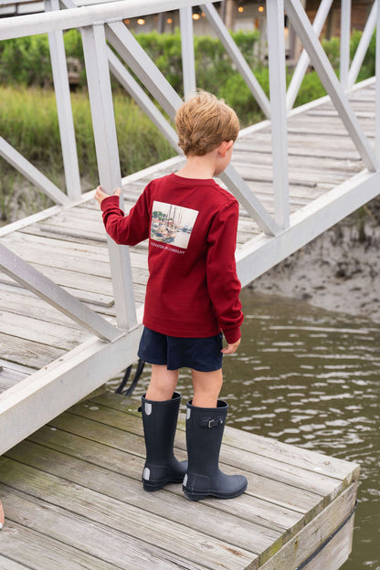 SALTWATER BOYS CO. INLET BOYS PERFORMANCE SHORT KHAKI